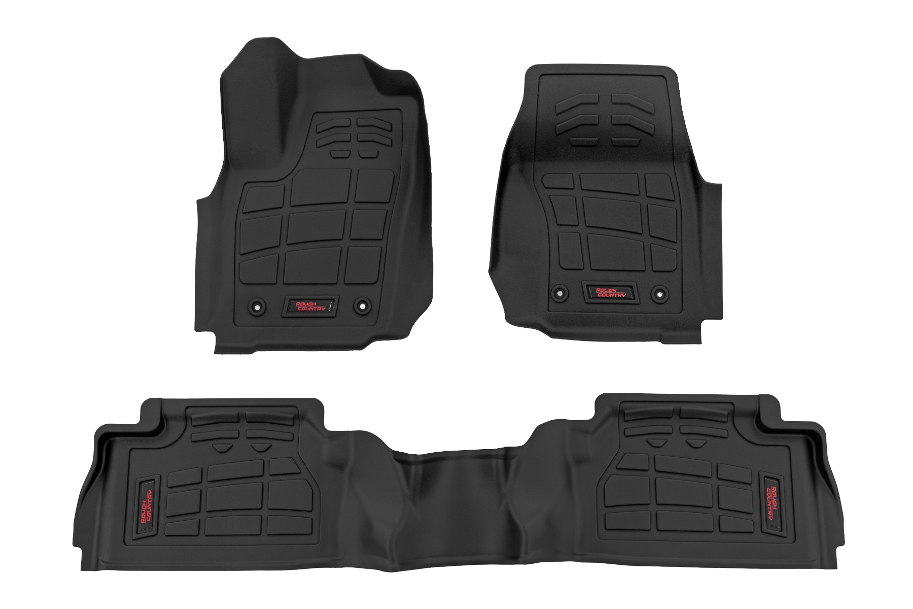 Sure-Fit-Fußmatten | Vorne & hinten | TRD PRO | Doppelkabine | Toyota Tacoma (24–26)