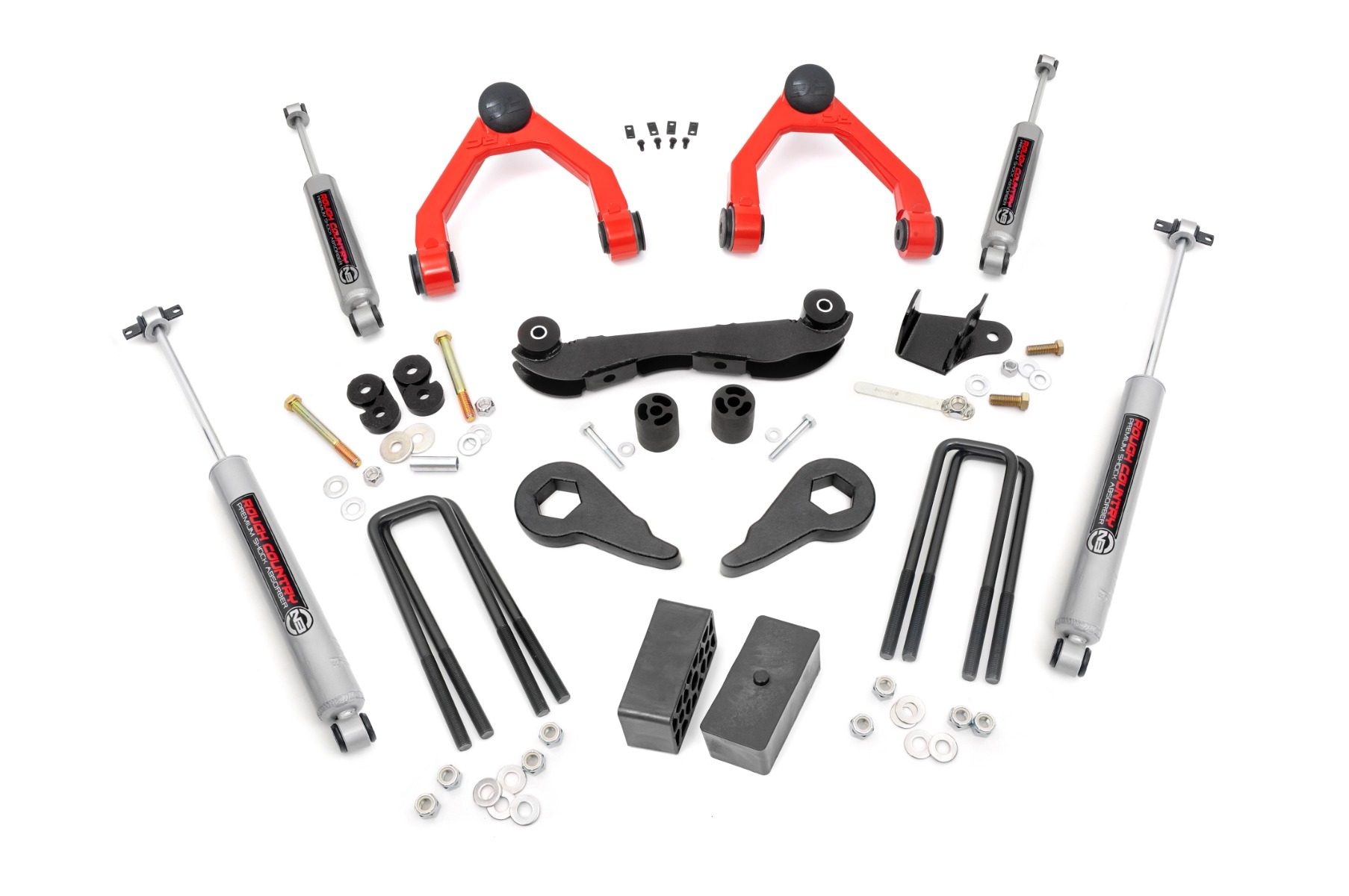 2–3-Zoll-Lift Kit | Hintere Distanzblöcke | Chevy/GMC 1500 Pickup & SUV mit Allradantrieb (1988–1999)