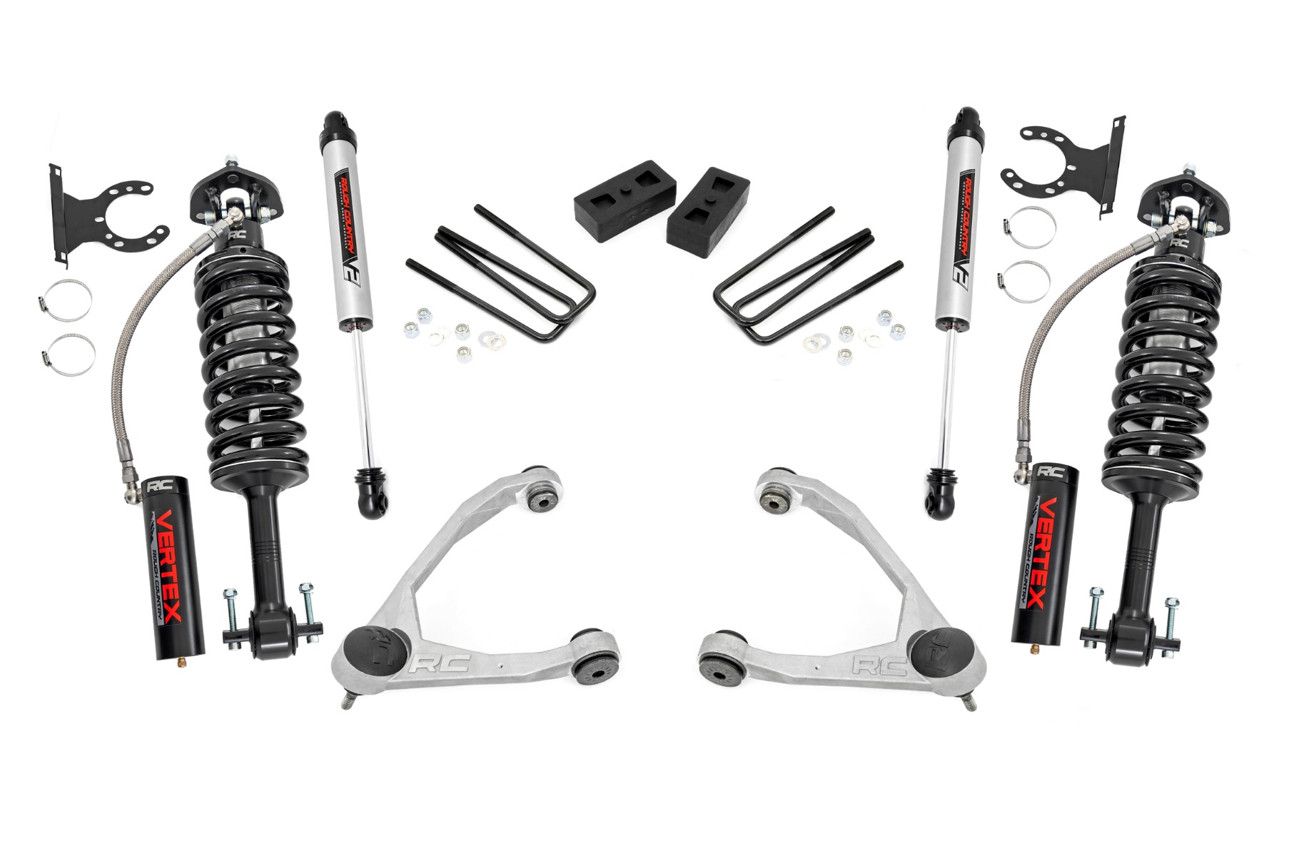 3,5-Zoll-Lift Kit | Geschmiedete obere Querlenker | Stahlguss | Vertex/V2 | Chevy/GMC 1500 (07–13)