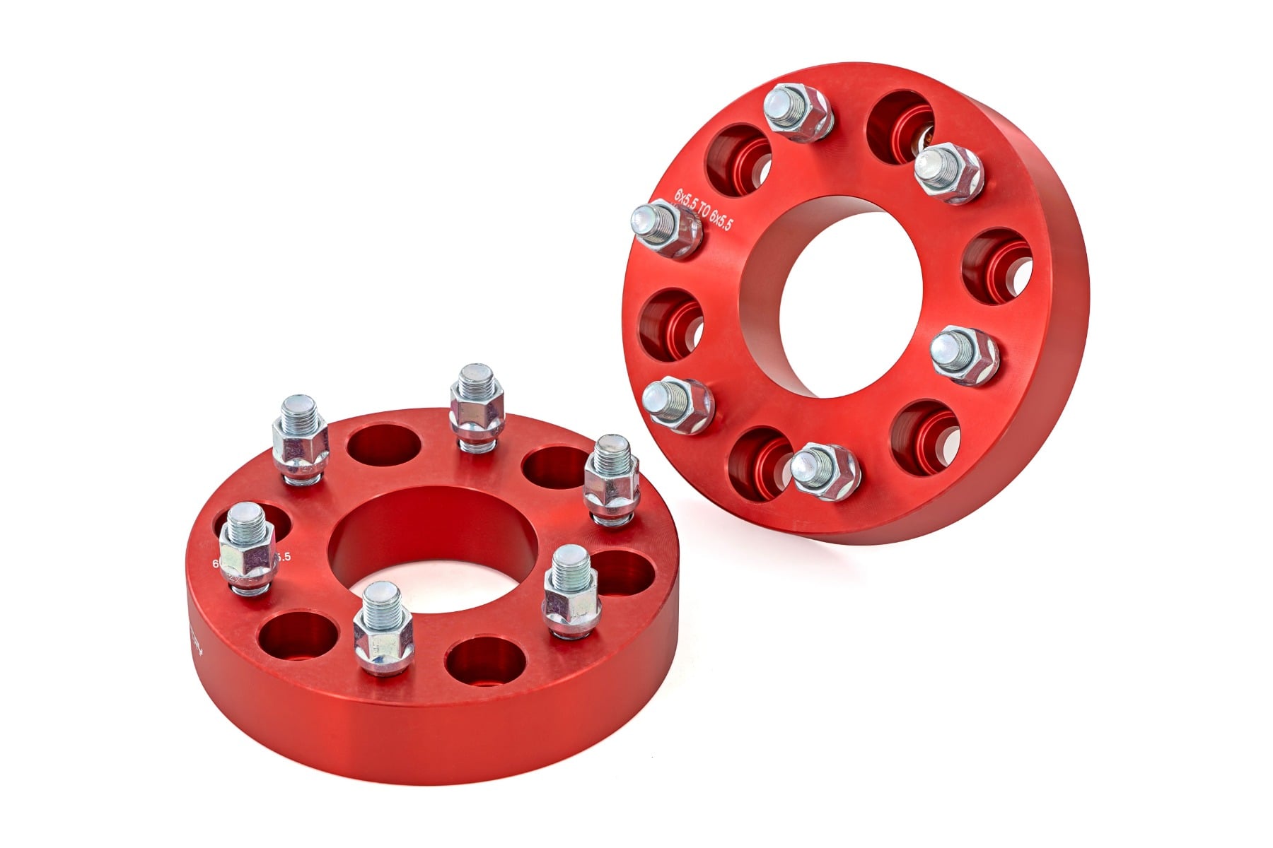 1,5-Zoll-Spurverbreiterungen | 6x5,5 | Rot | Chevy/GMC 1500 Pickup & SUV — Bild 2