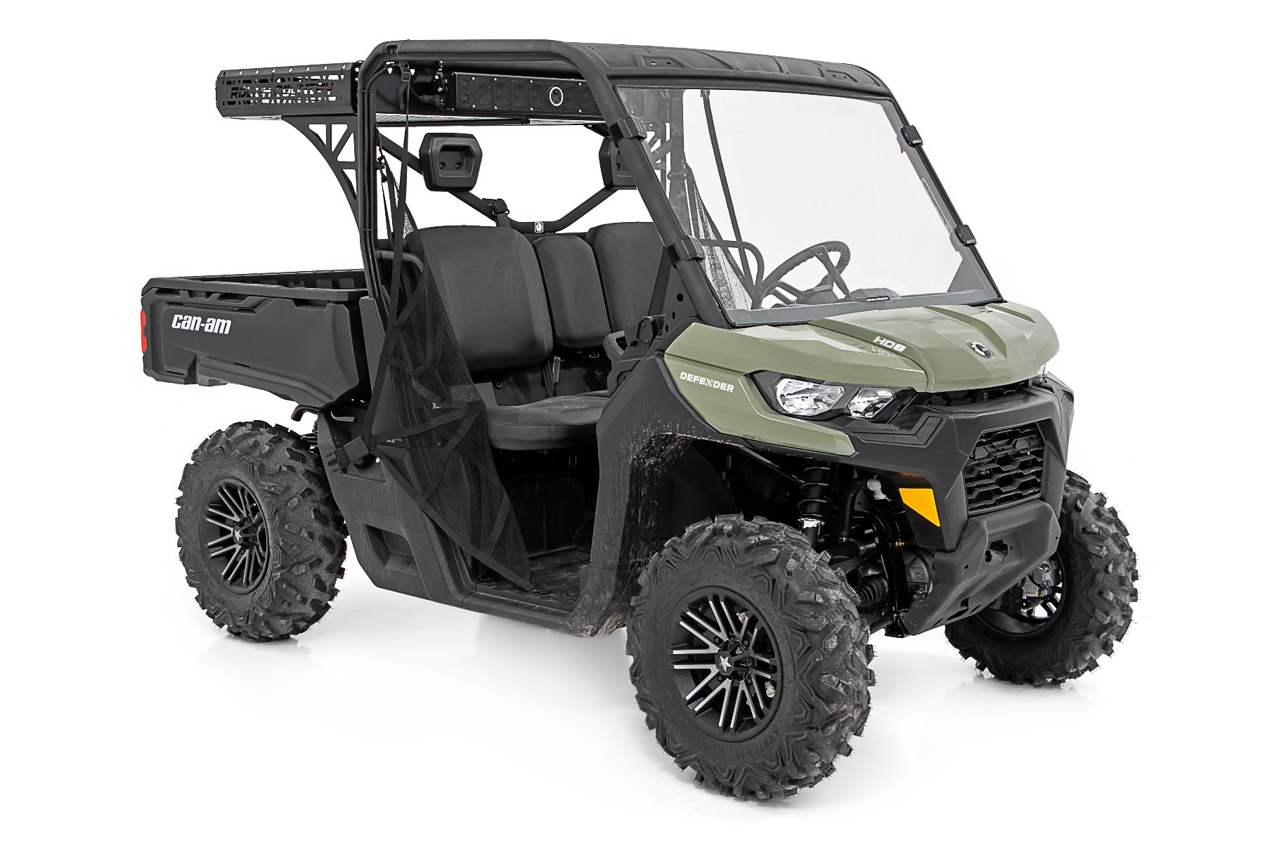 Gepäckträger | Zwei 2 Zoll schwarze LED-Paare | Unterputzmontage | Can-Am Defender HD 5/HD 8/HD 9/HD 10 — Bild 5