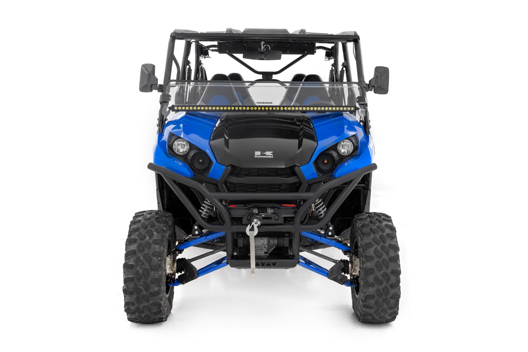 LED-Beleuchtungsset | Befestigung am Überrollkäfig | 50 Zoll Schwarz, einreihig | Kawasaki Teryx 4 1000/Teryx 4 800 — Bild 3