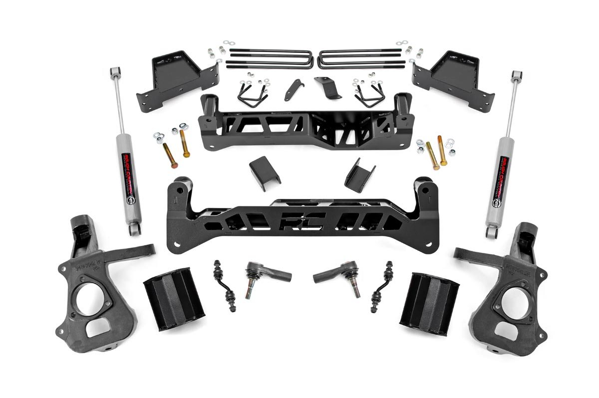 7-Zoll-Lift Kit | Alu/Edelstahl | Chevy/GMC 1500 2WD (2014–2018 & Classic)