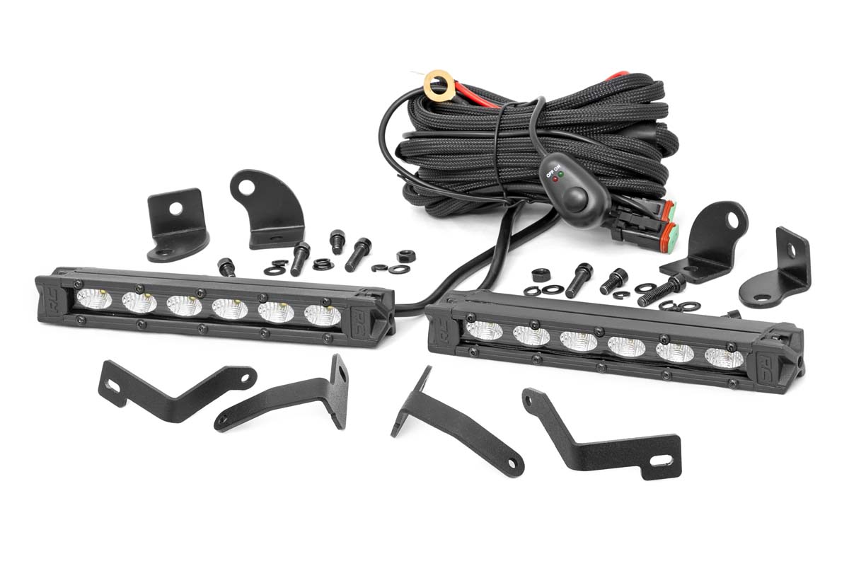 LED-Beleuchtungsset | Stoßstangenmontage | 6 Zoll Schwarzes Slimline-Paar | Ford Ranger (19–23) — Bild 5