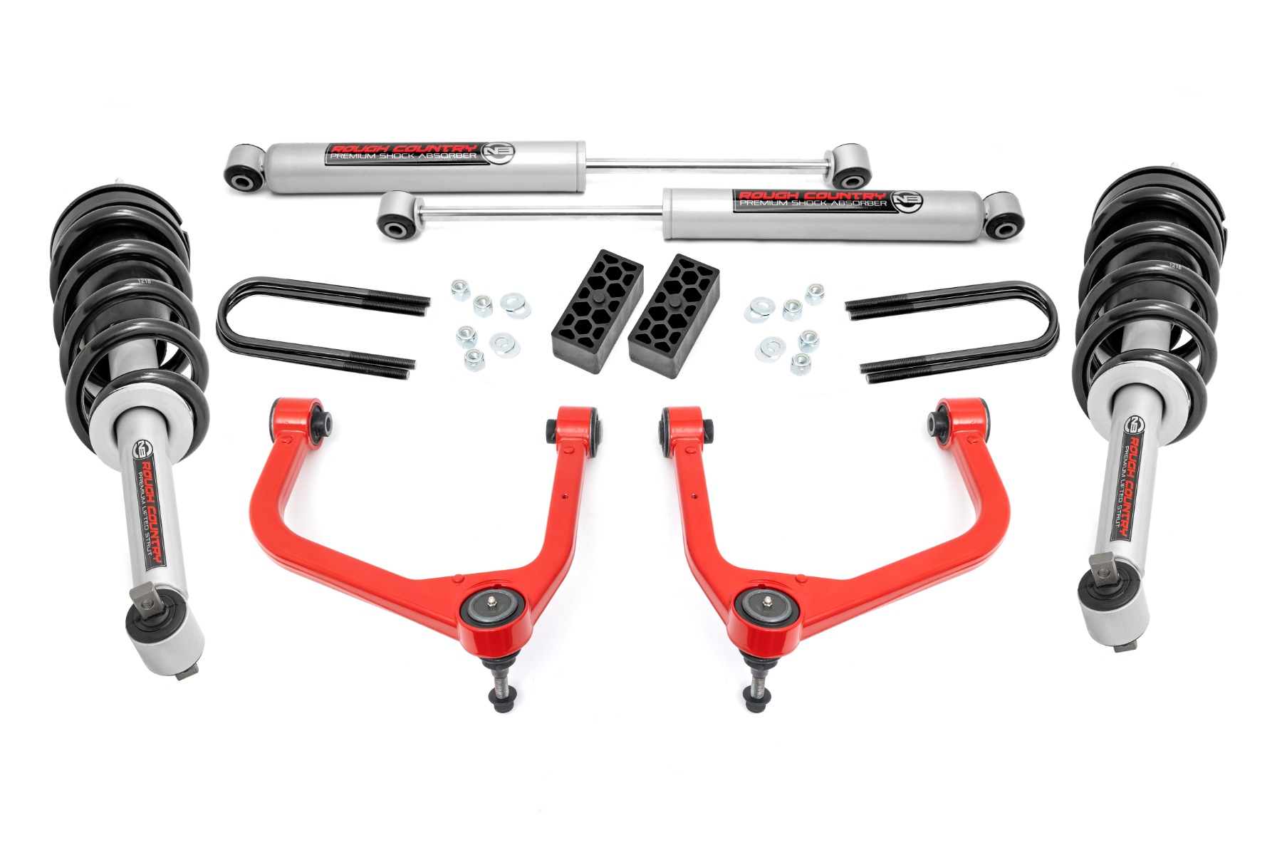 3,5-Zoll-Lift Kit | N3-Federbeine | Mono-Blattfeder hinten | Chevy Silverado 1500 (25–26) — Bild 5