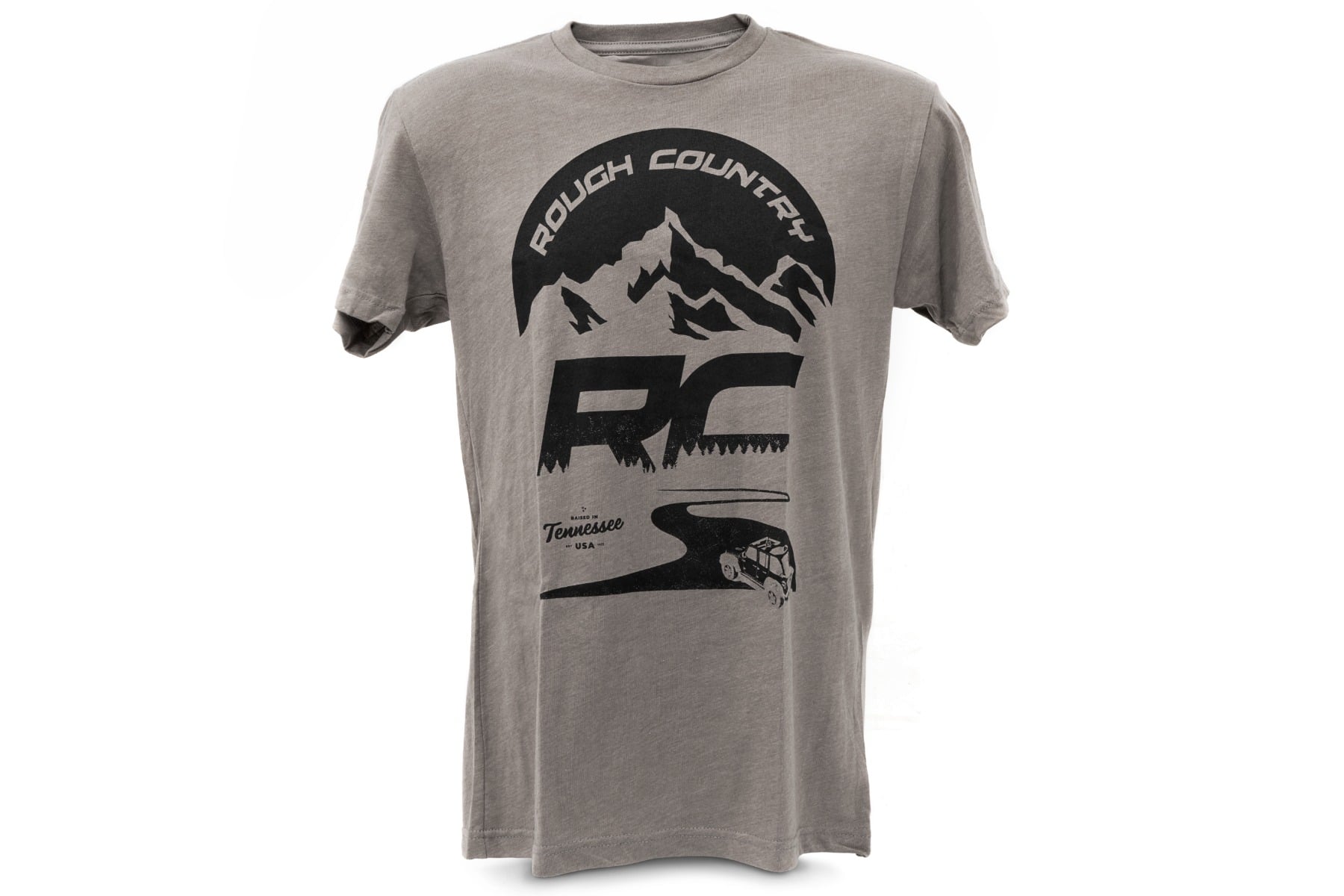 Rough Country T-Shirt | RC Mountains | Warmgrau | MD