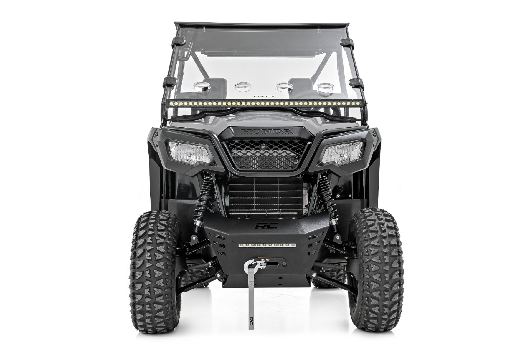 Seilwinde | 4500-LB-Seilwinde | 10 Zoll Schwarz Slimline | Honda Pioneer 520 — Bild 4