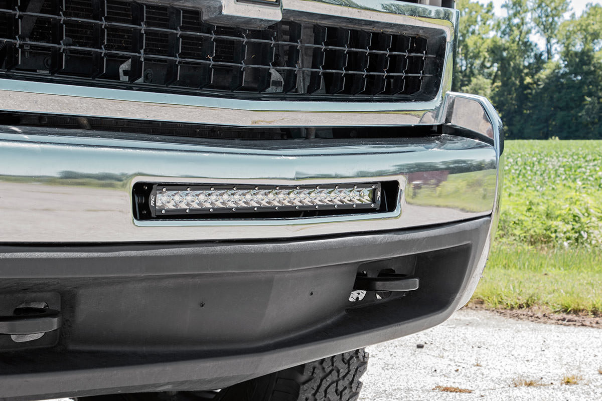 LED-Lichthalterung | Stoßstange | 20 Zoll | Chevy Silverado 1500 (07–13)/Silverado 2500 HD (07–10)