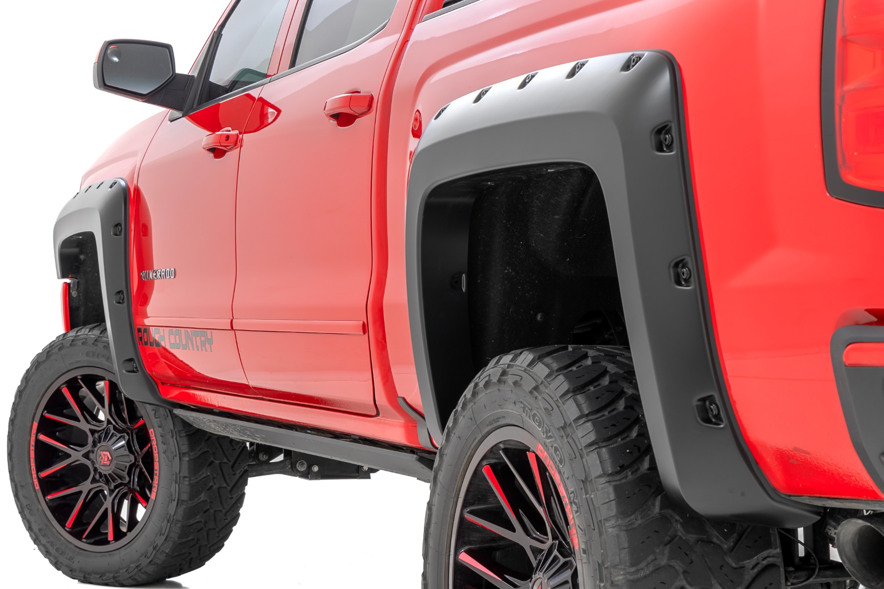 Pocket-Kotflügelverbreiterungen | 6'7" & 8' Ladefläche | G1C Overcast | Chevy Silverado 1500 (14–18)/2500HD
