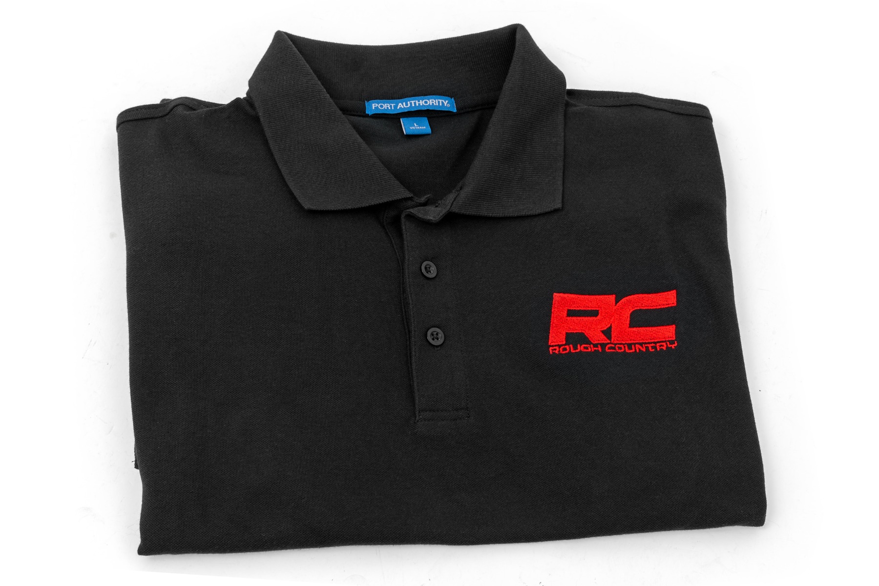 Rough Country Polo | Rough Country Logo | Schwarz | Baumwolle | Größe M — Bild 2