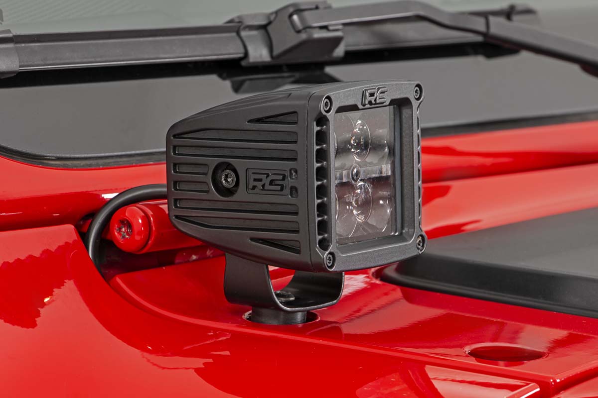 LED-Beleuchtungsset | Montage an der Motorhaube | 2 Zoll Spectrum-Paar | Jeep Gladiator JT/Wrangler JL (18–26) — Bild 3