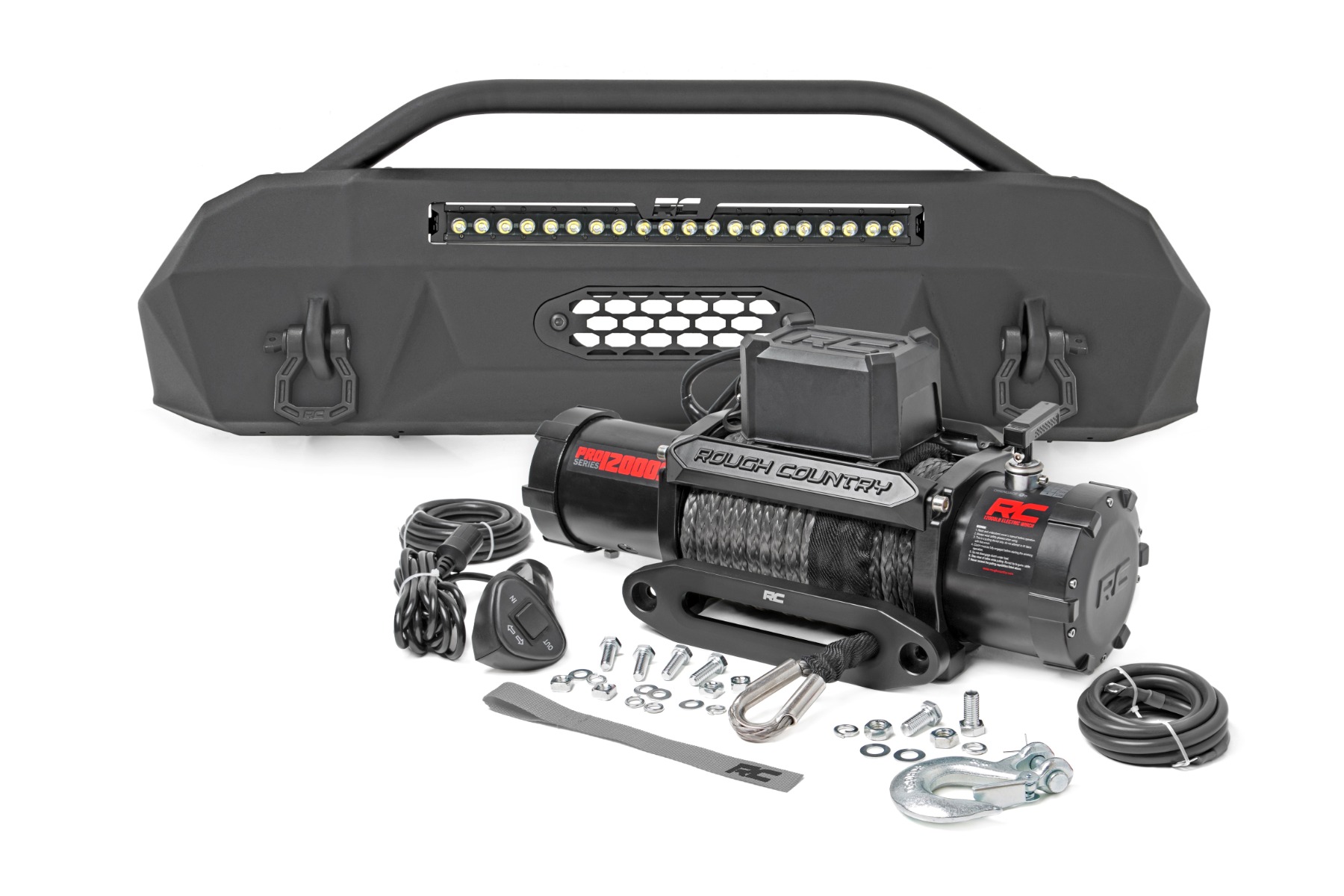 Frontstoßstange | Hybrid | 20 Zoll Schwarze LED-Tagfahrleuchten | Toyota Tacoma 4WD (2016–2023)