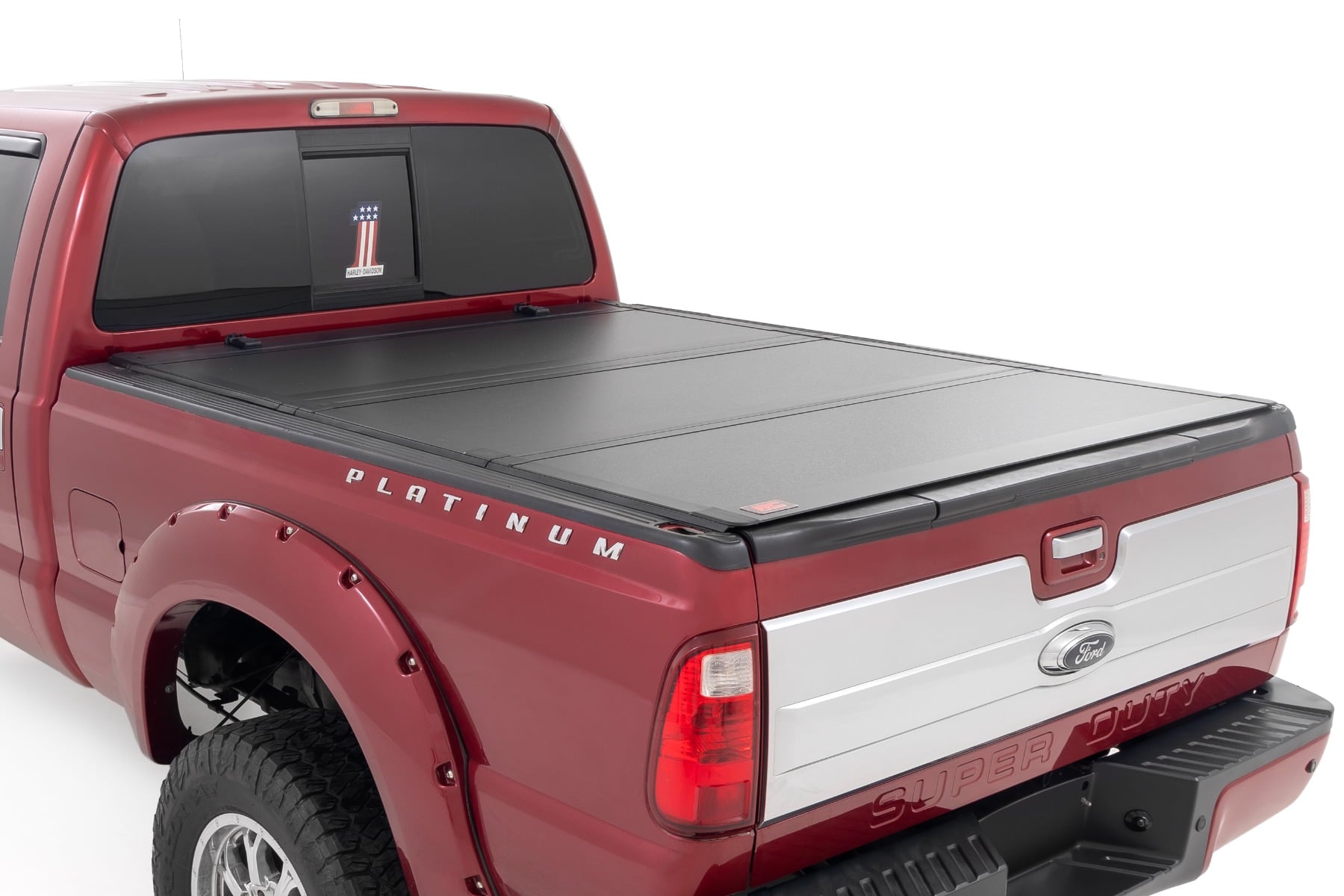 Stabile, dreifach klappbare Ladeflächenabdeckung | 6'10 Zoll Ladefläche | Ford F-250/F-350 Super Duty (99–16)