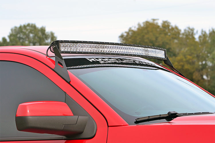 LED-Leuchtenhalterung | Obere Windschutzscheibe | 54 Zoll Gebogen | Chevy/GMC SUV 1500 (15–20) — Bild 2