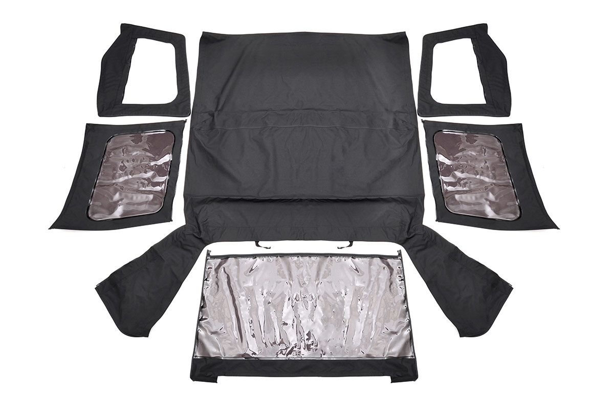 Softtop | Ersatzteil | Schwarz | Halbtüren | Jeep Wrangler YJ 4WD (87–95) — Bild 2