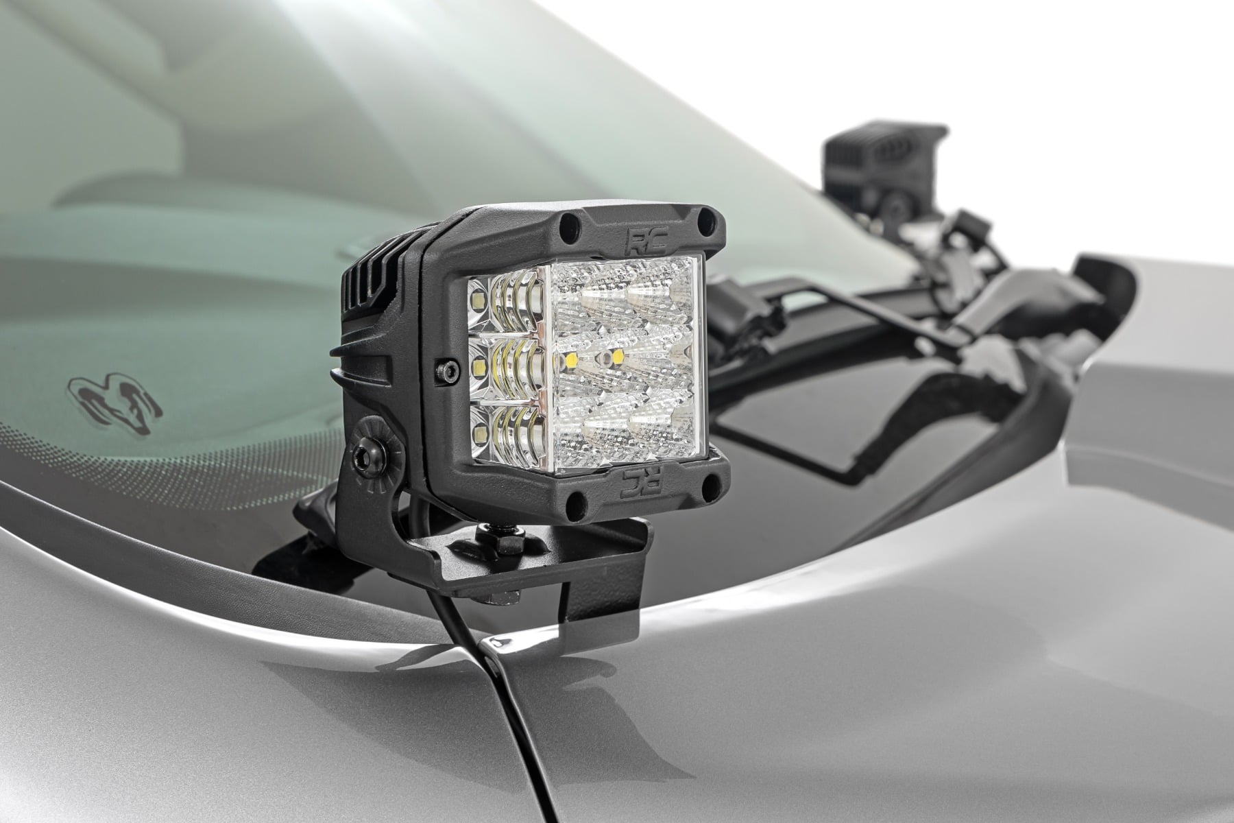 LED-Beleuchtungsset | Montage in der Rinne | 2 Zoll Schwarz, Paar | Gelbe Tagfahrleuchten | RAM 1500 (19–26) — Bild 2