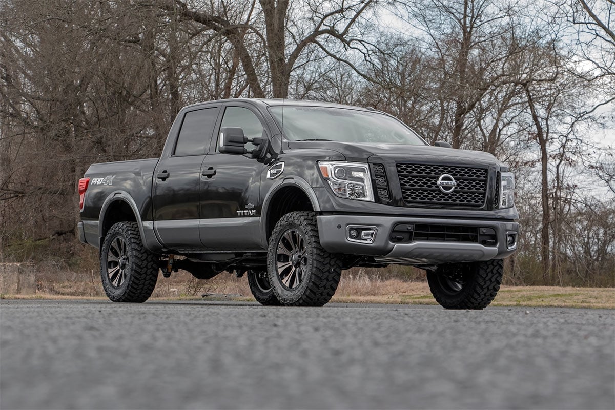 3-Zoll-Lift Kit | N3-Stoßdämpfer | Nissan Titan 2WD/4WD (2004–2024) | Rote Ausführung — Bild 3