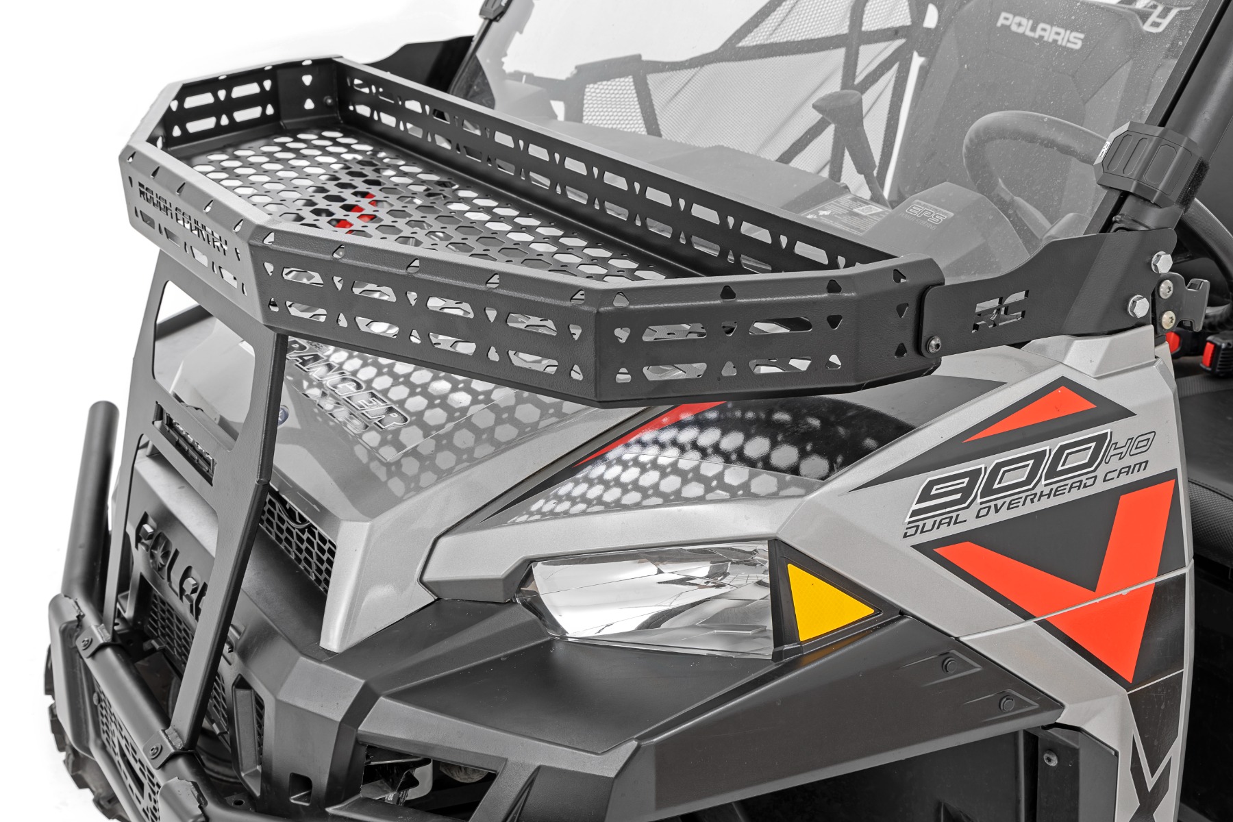 Frontgepäckträger | 6 Zoll Schwarz Slimline | Polaris Ranger XP 900/Ranger XP 1000