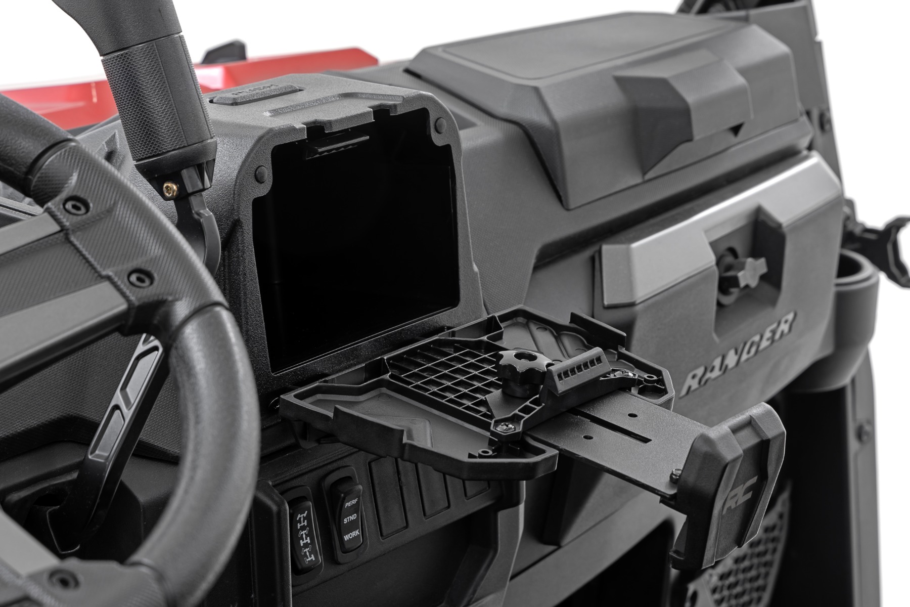 Stauraum in der Mittelkonsole | Tablet-Halterung | Polaris Ranger 1000 — Bild 3