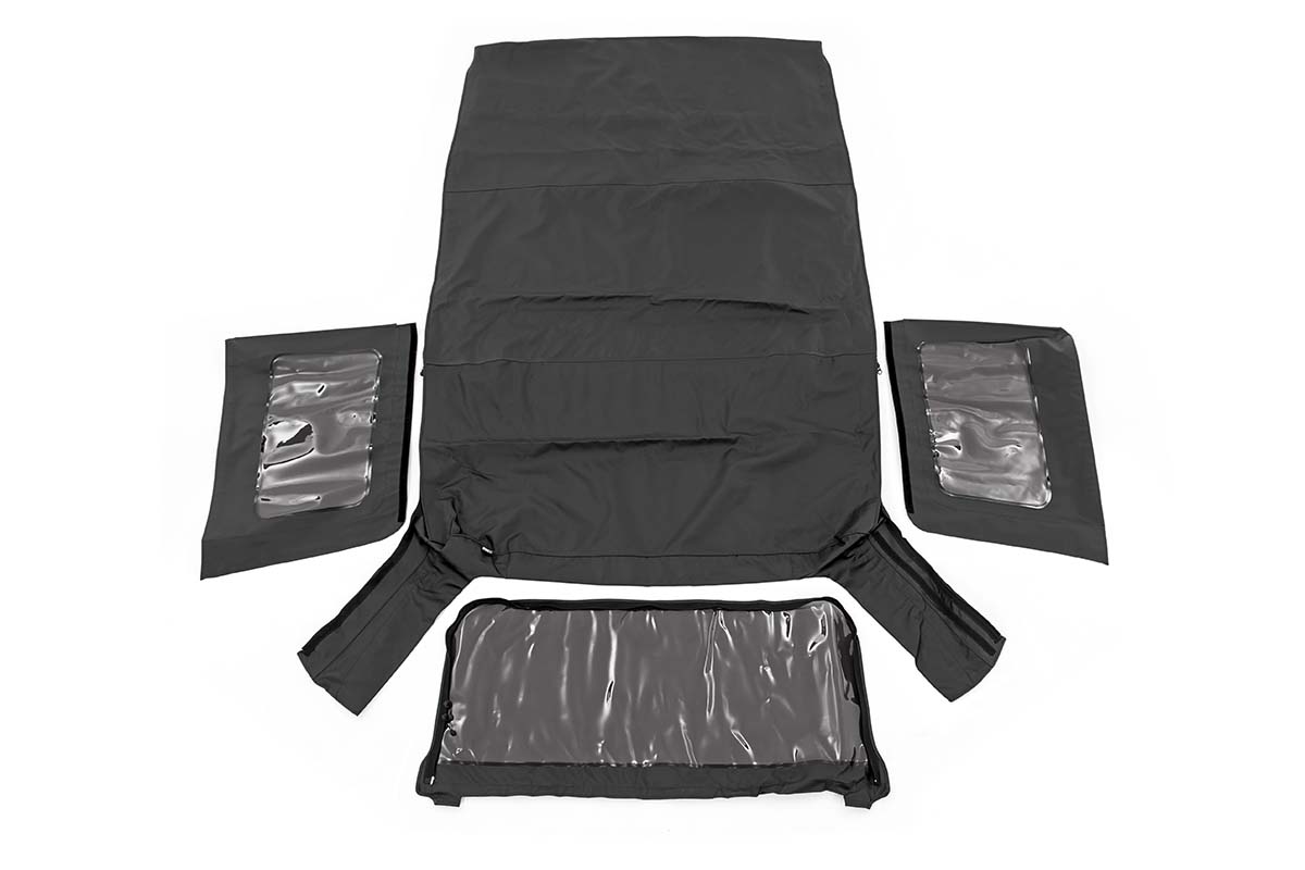 Soft Top | Replacement | Black | 4 Door | Jeep Wrangler Unlimited (07-09) — Bild 1