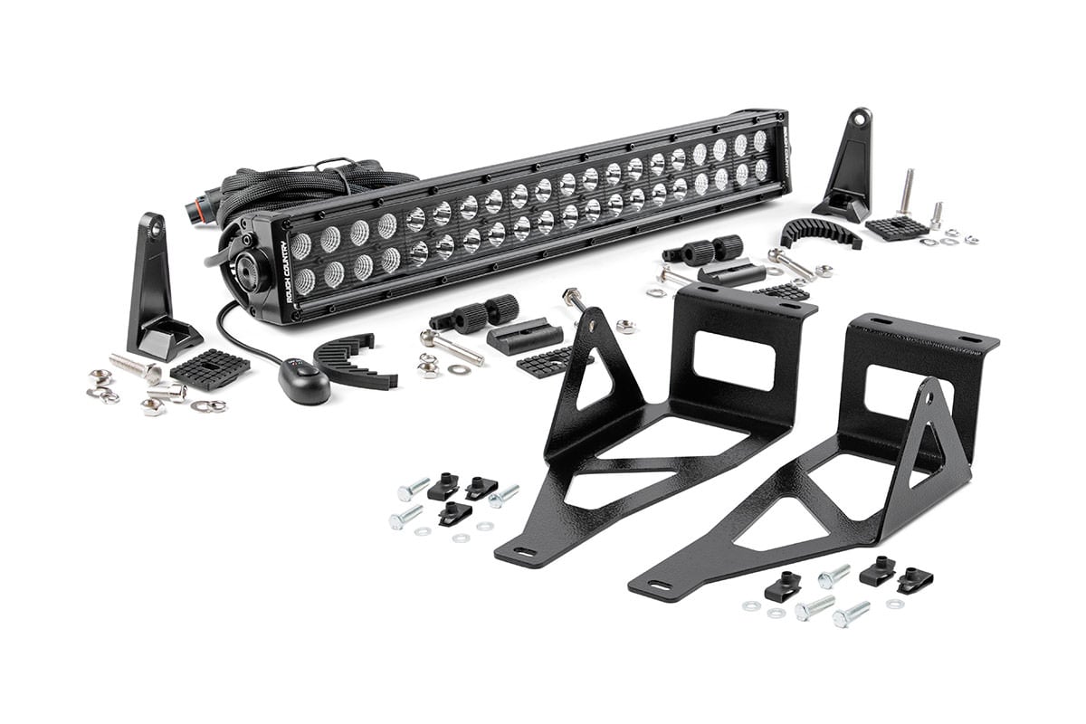 LED-Beleuchtungsset | Stoßstangenmontage | 20 Zoll Schwarz, zweireihig | Ford F-250/F-350 Super Duty (05–07)