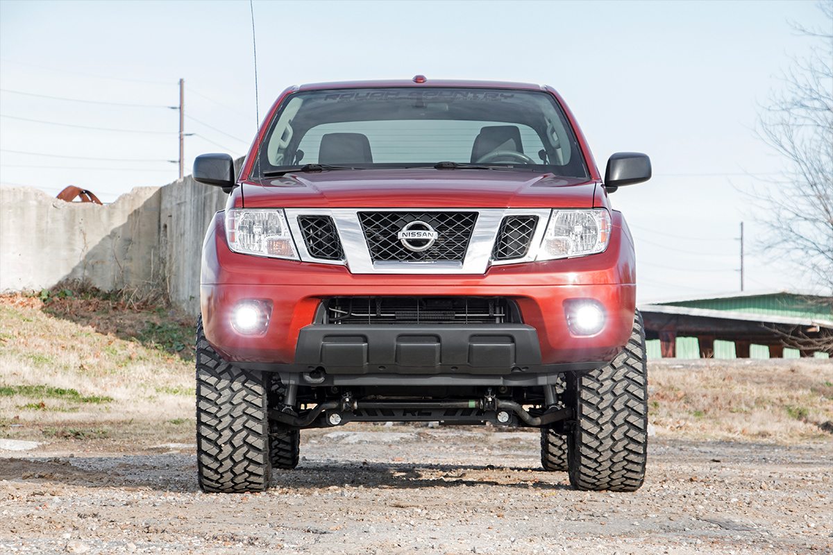 LED-Beleuchtungsset | Nebelscheinwerferhalterung | 2 Zoll Schwarz, Paar | Spot | Nissan Frontier (05–20) — Bild 5
