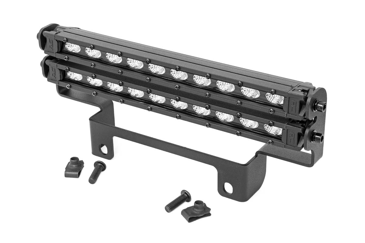 LED-Beleuchtungsset | Stoßstangenmontage | 10 Zoll Schwarzes Slimline-Paar | Honda Pioneer 1000