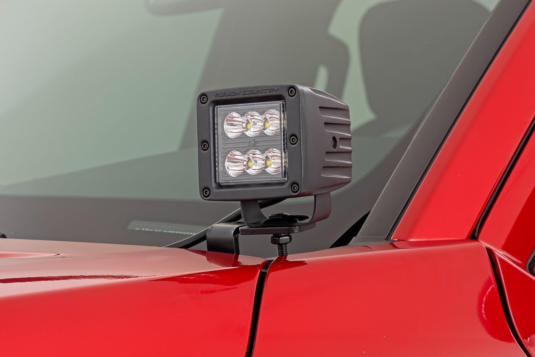 LED-Beleuchtungsset | Befestigung an der Seitenleiste | 2 Zoll Schwarz, Paar | Spot | Toyota Tacoma (24–26)