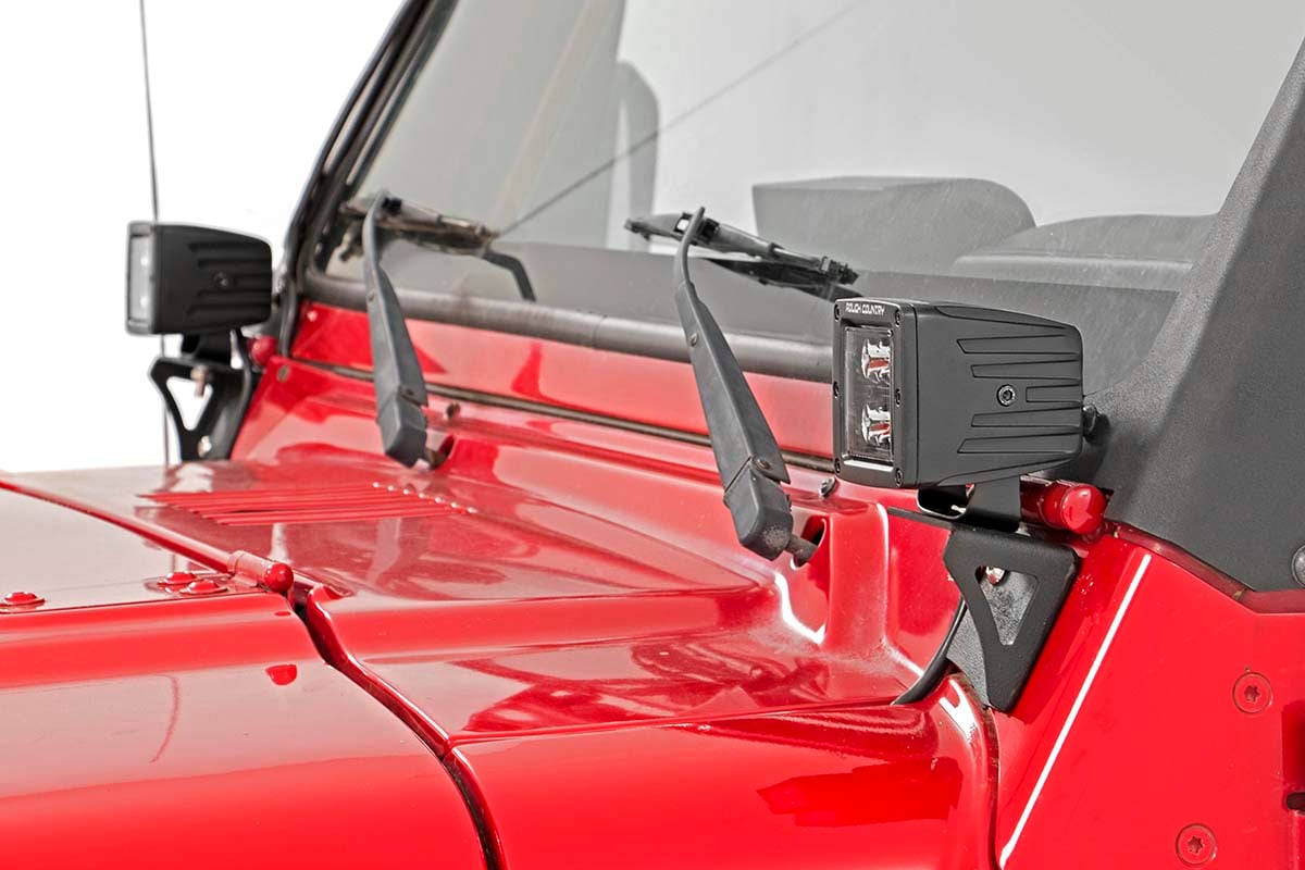 Light Mounts | Lower Windshield | Jeep Wrangler TJ (97-06)/Wrangler Unlimited (04-06) — Bild 3