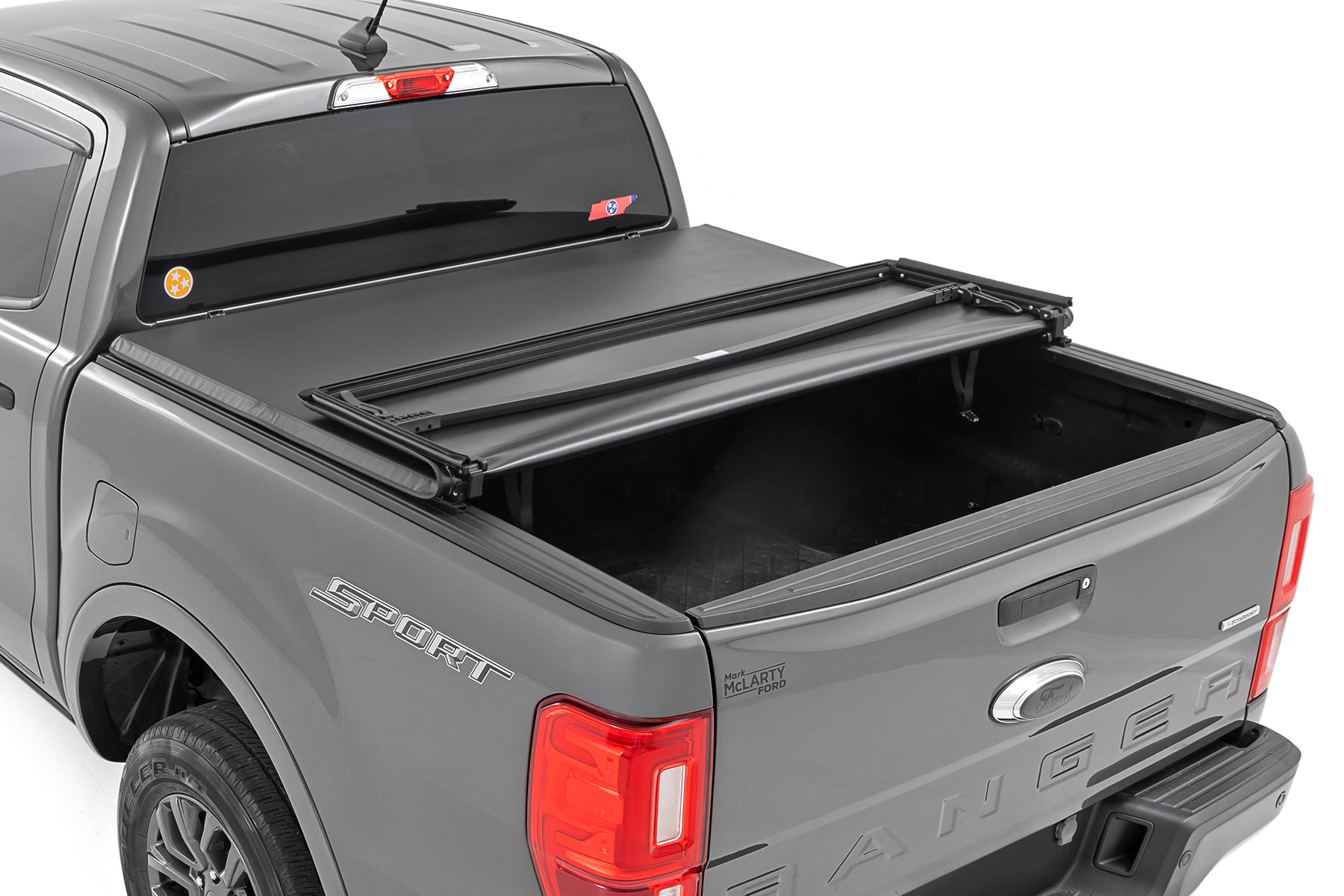 Weiche, dreifach faltbare Ladeflächenabdeckung | 5' Ladefläche | Ford Ranger 2WD/4WD (2019–2023)