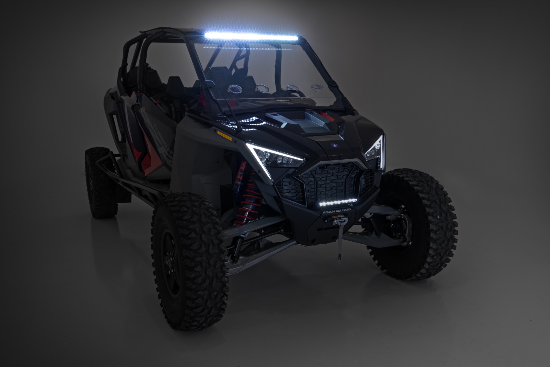 30 Zoll Einreihige Scheinwerferhalterung | Vorne | Black Series | Polaris RZR Turbo R — Bild 5