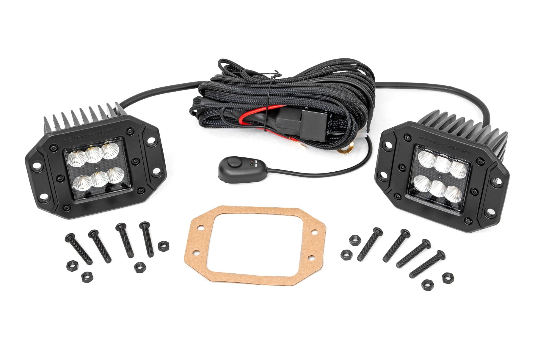 2-Zoll-LED-Leuchten der Black Series  | Paar | Flutlicht | Einbau — Bild 6