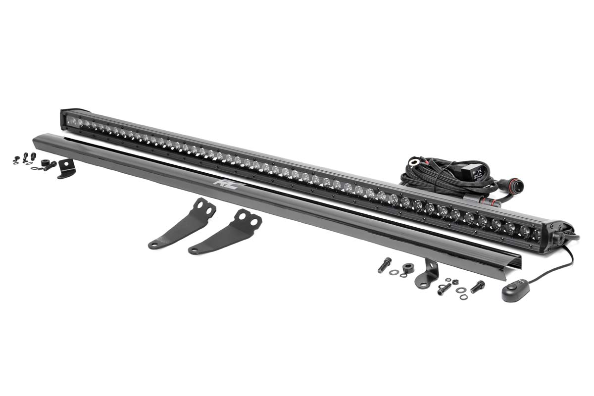 LED-Beleuchtungsset | Untere Windschutzscheibe | 50 Zoll Schwarz, einreihig | Polaris General XP 4 1000