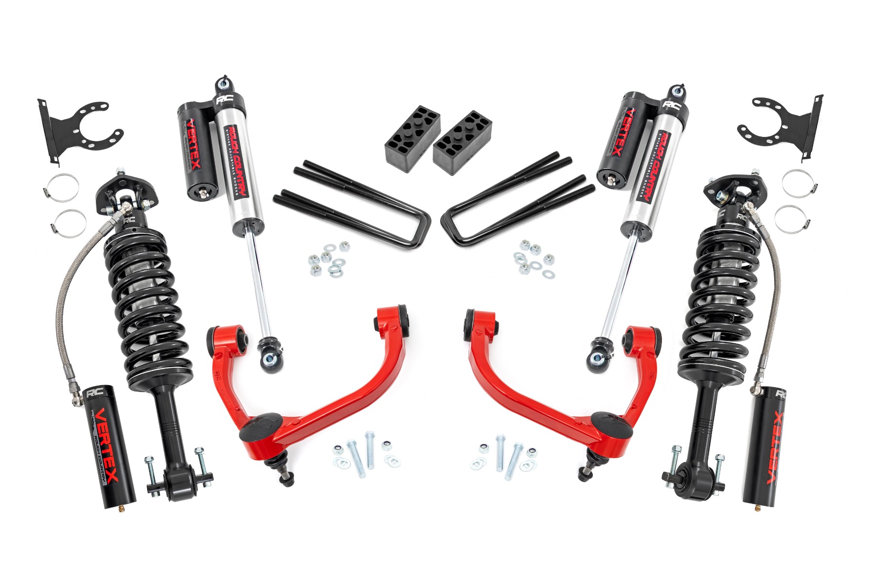 3-Zoll-Lift Kit | Vertex | Ford F-150 4WD (2014–2020) | Rote Ausführung