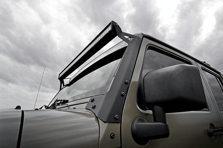 LED-Lichthalterungen | Obere Windschutzscheibe | 50" | Jeep Wrangler JK/Wrangler Unlimited (07–18) — Bild 3