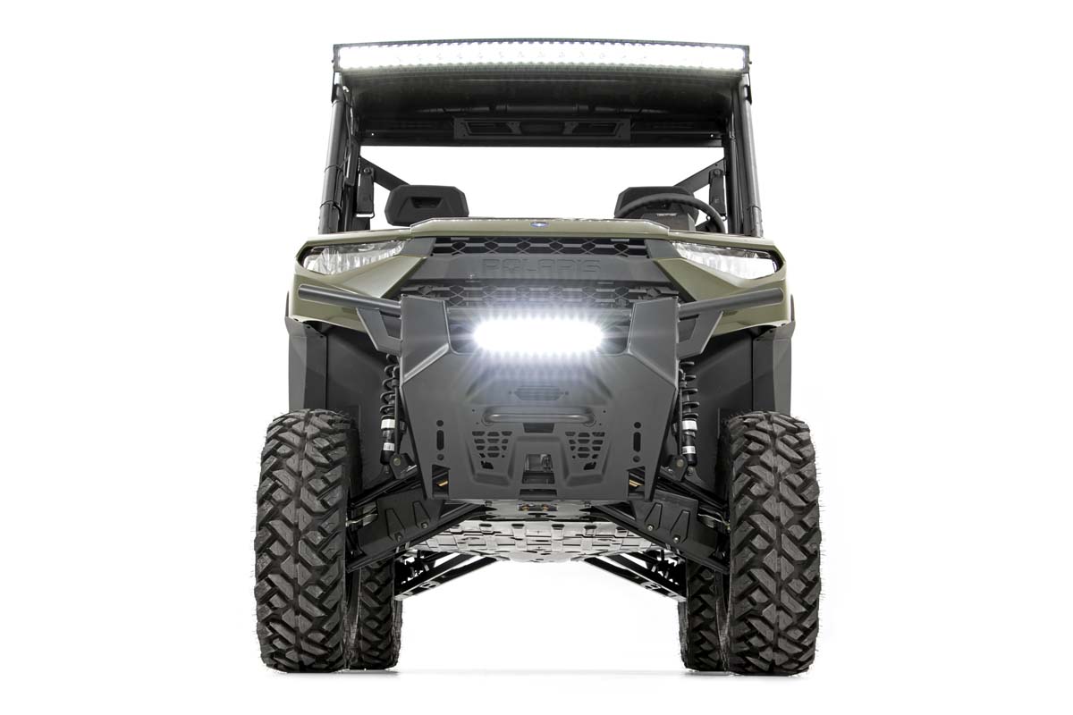 LED-Beleuchtungsset | Stoßstangenmontage | 12 Zoll Schwarz, einreihig | Polaris Ranger XP 1000 — Bild 4