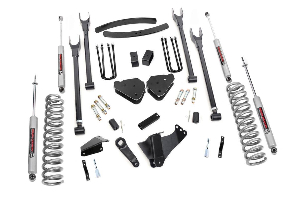 6-Zoll-Lift Kit | Benziner | 4-Lenker-Aufhängung | Ohne Zusatzfedern | Ford F-250/F-350 Super Duty (05–07)