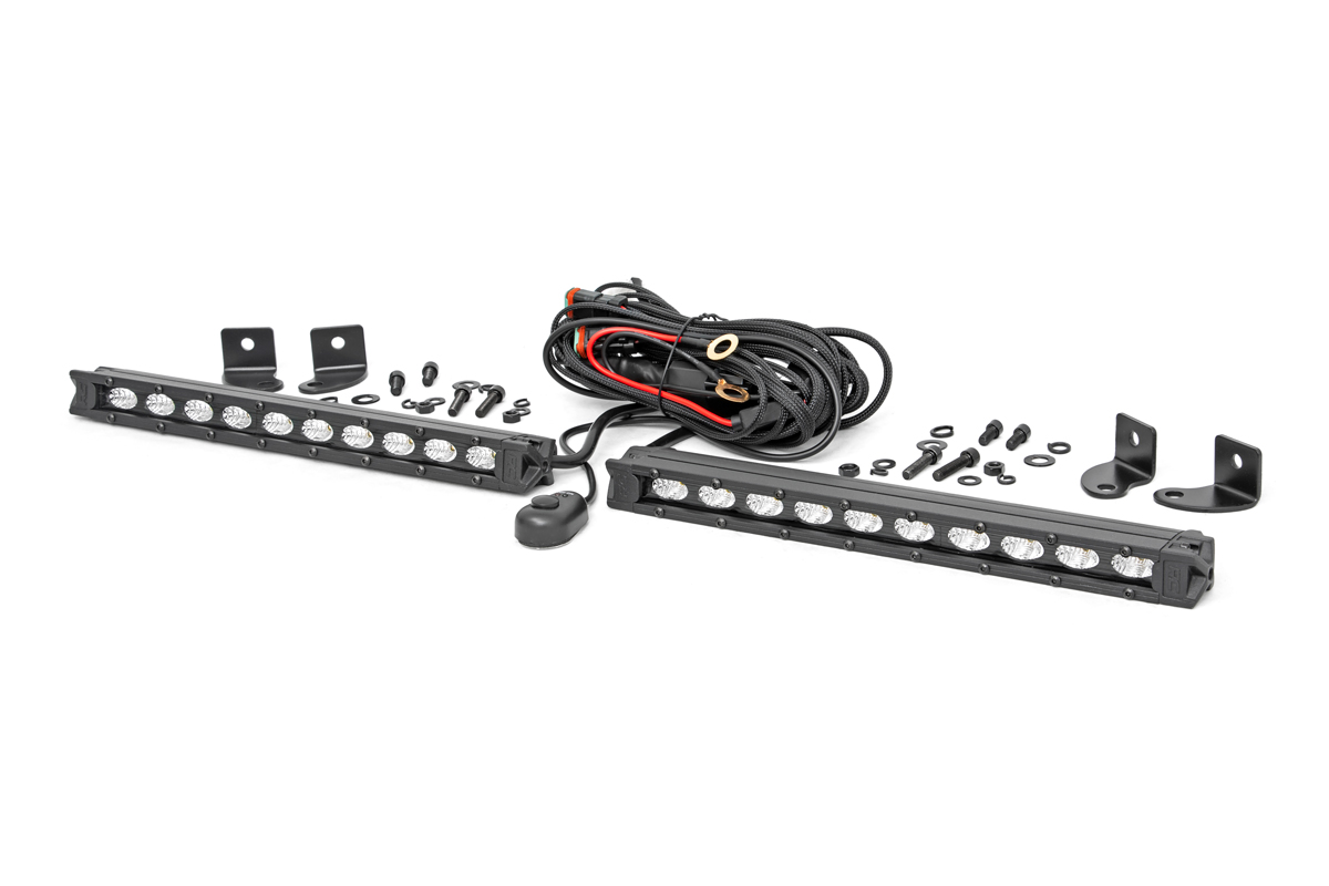 10-Zoll-LED-Lichtleiste der Black Series | Slim Line | Paar — Bild 2