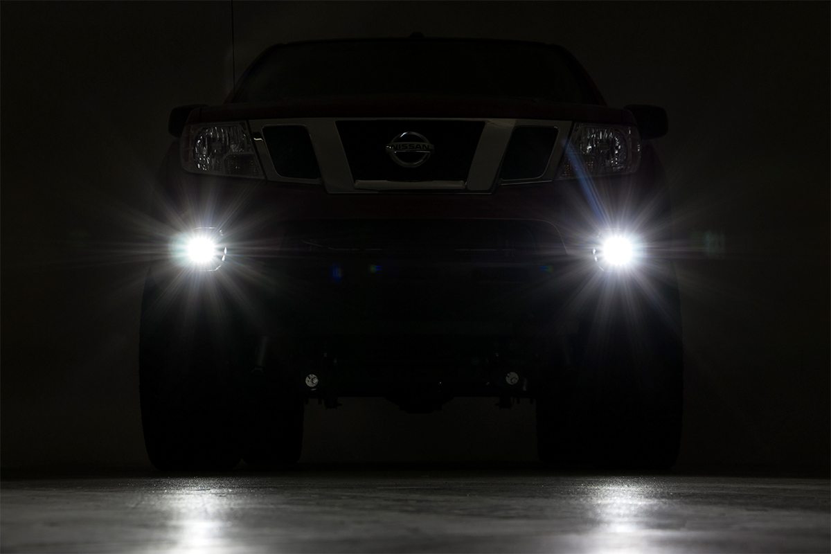 LED-Beleuchtungsset | Nebelscheinwerferhalterung | 2 Zoll Schwarz, Paar | Spot | Nissan Frontier (05–20) — Bild 3