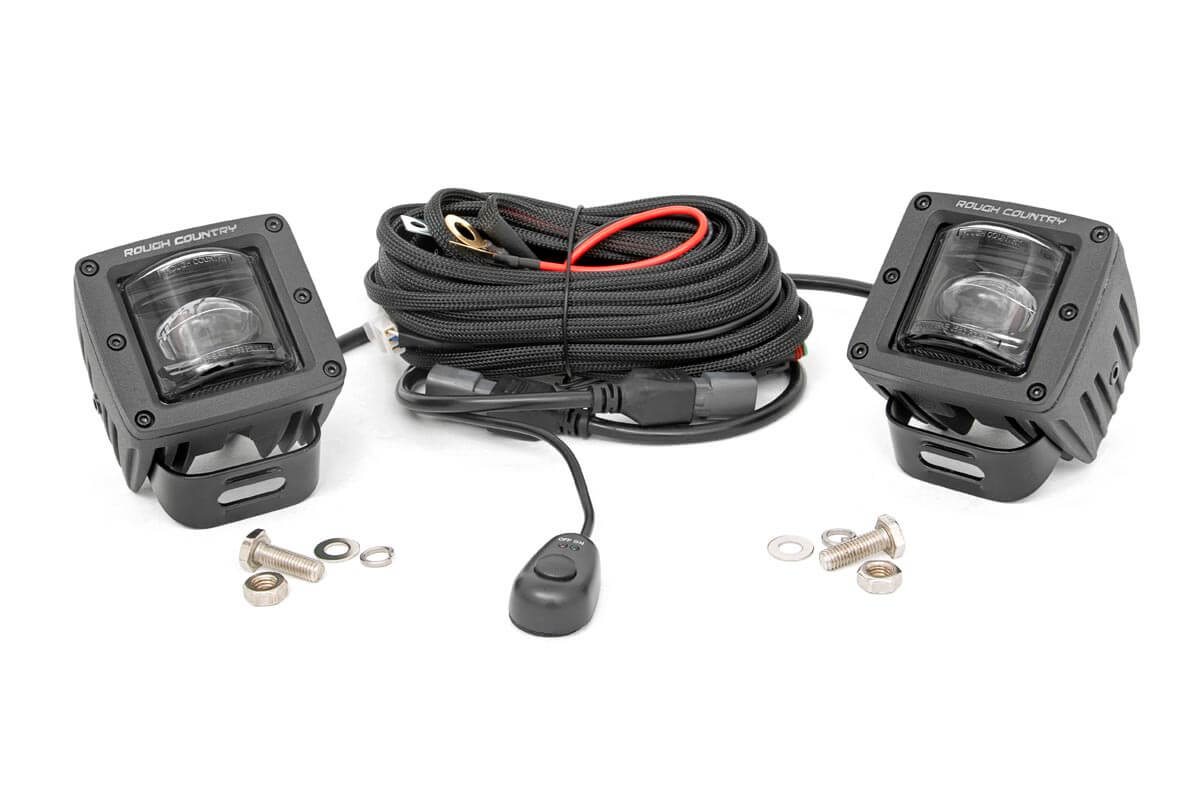 2-Zoll-LED-Lichtmodule der Black Series | SAE-Nebelscheinwerfer | Paar