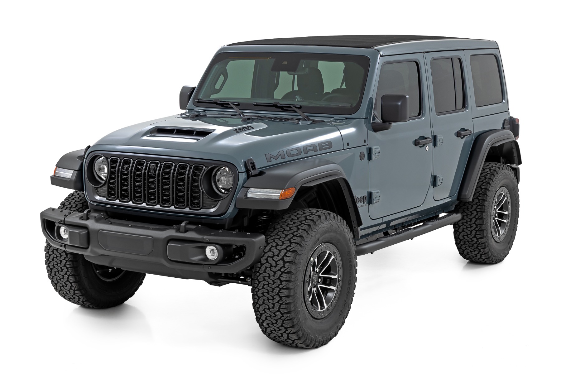 Nerf-Trittrohre | 3-Zoll-Rohr | 4-türig | Jeep Wrangler Unlimited 2WD/4WD (2018–2026) — Bild 4
