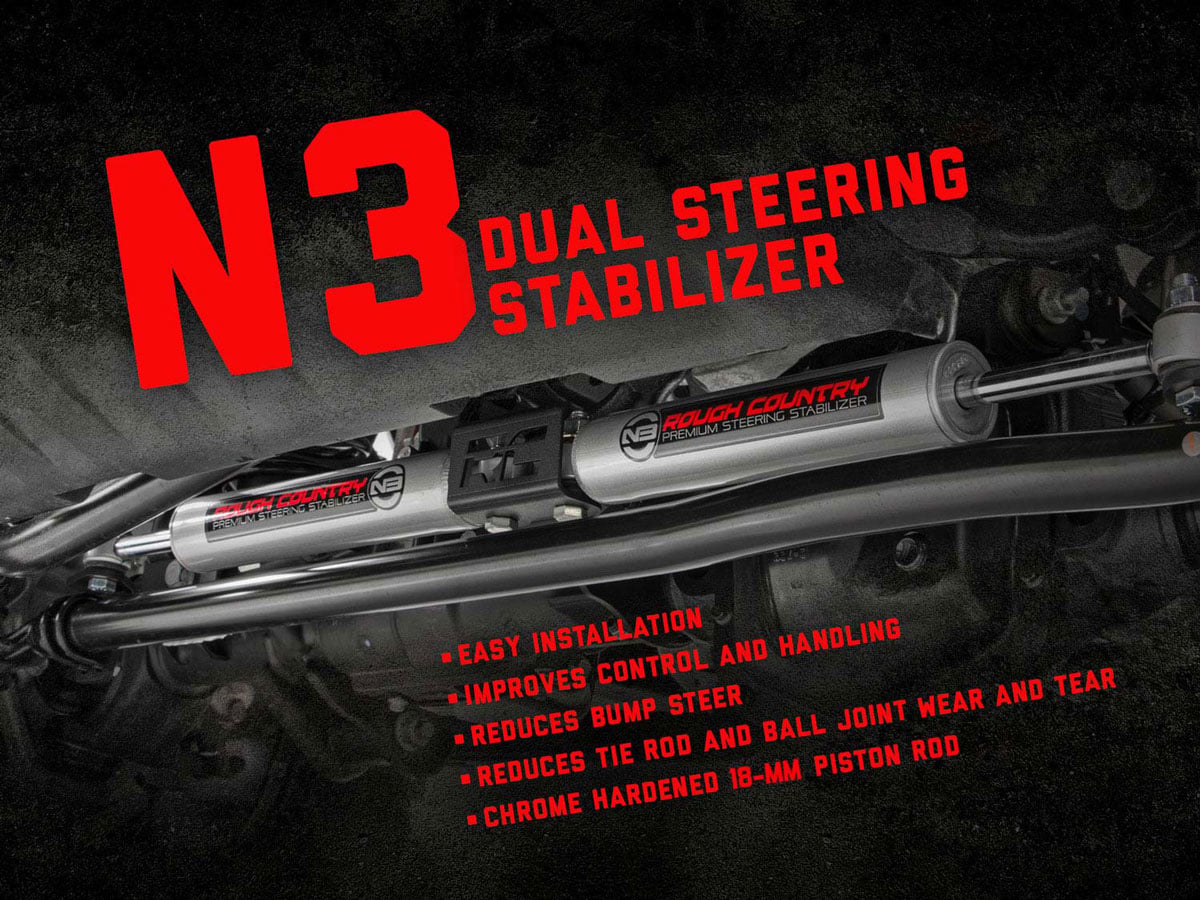 N3 Lenkungsstabilisator | Dual | 2–8 Zoll Höherlegung | Jeep Wrangler JK/Wrangler Unlimited (07–18) — Bild 7