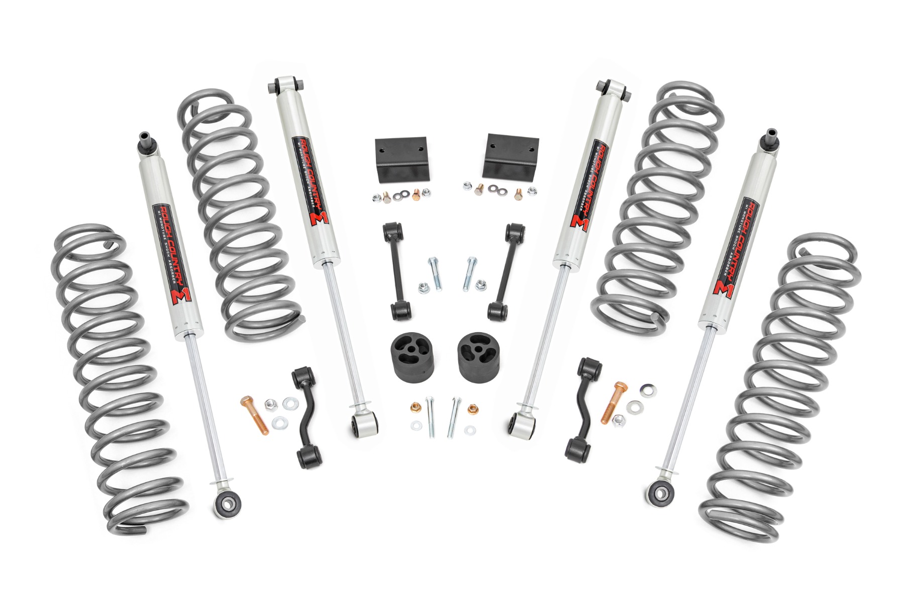 2,5-Zoll-Lift Kit | Schraubenfedern | M1 | Jeep Wrangler JL 4WD (2018–2023)