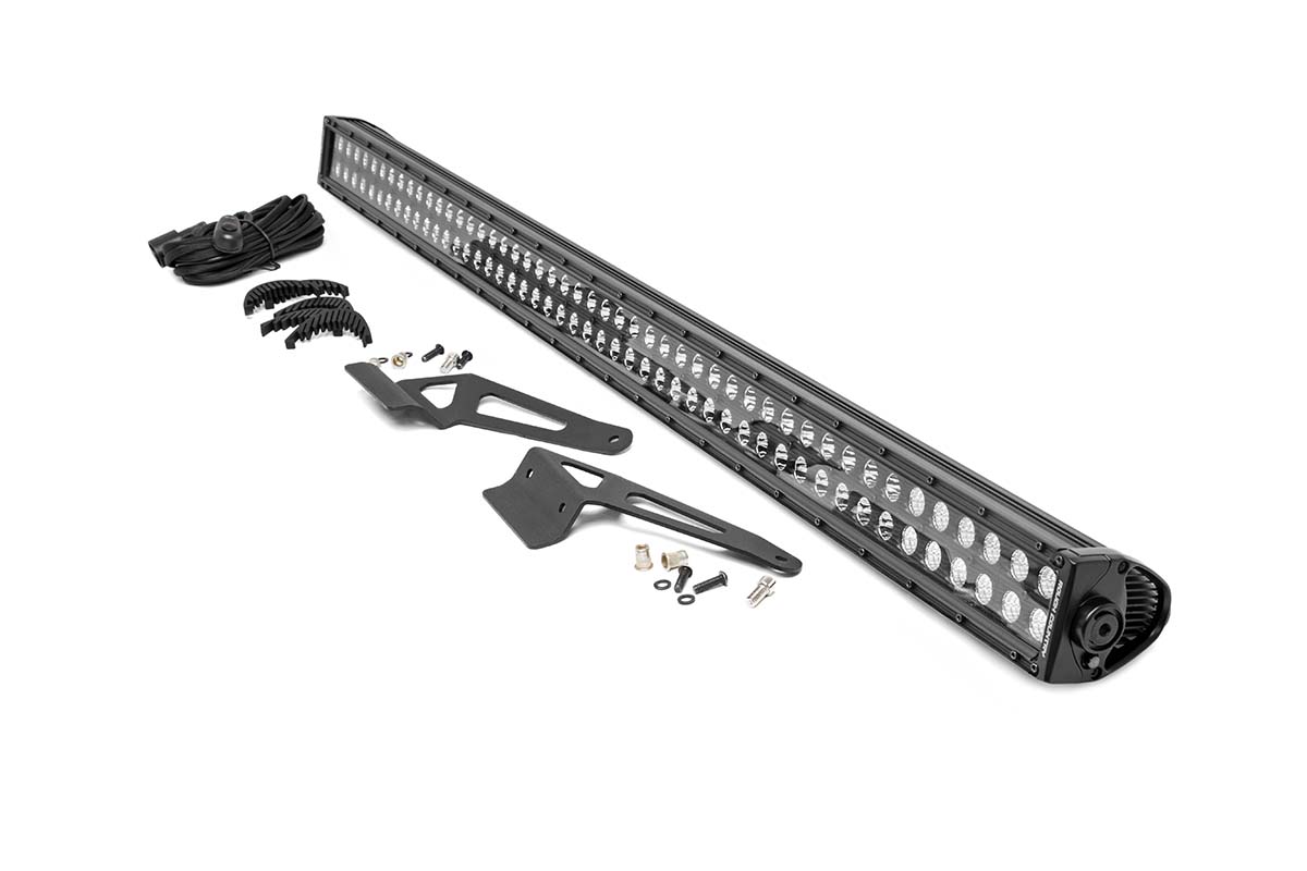 LED-Leuchte | Windschutzscheibe | 50 Zoll Schwarz, zweireihig | Can-Am Defender HD 5/HD 8/HD 9/HD 10