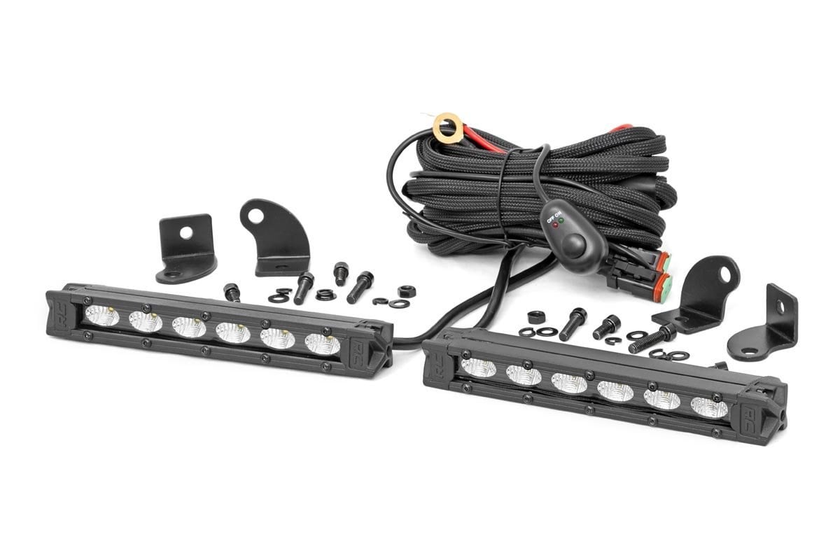 6-Zoll-LED-Lichtleiste der Black Series | Slim Line | Paar