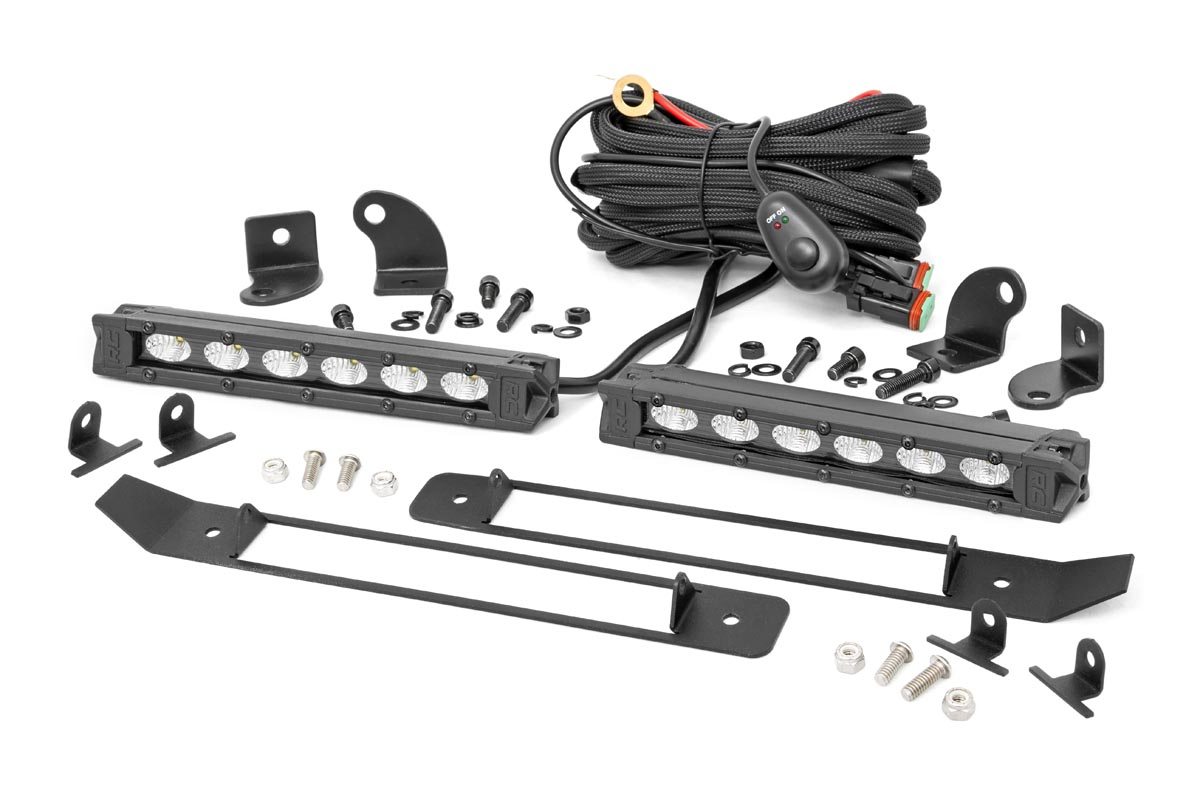 Doppeltes 6-Zoll-LED-Kühlergrill-Set | Schwarz, schlanke Ausführung | RAM 1500 2WD/4WD (2019–2024) — Bild 6