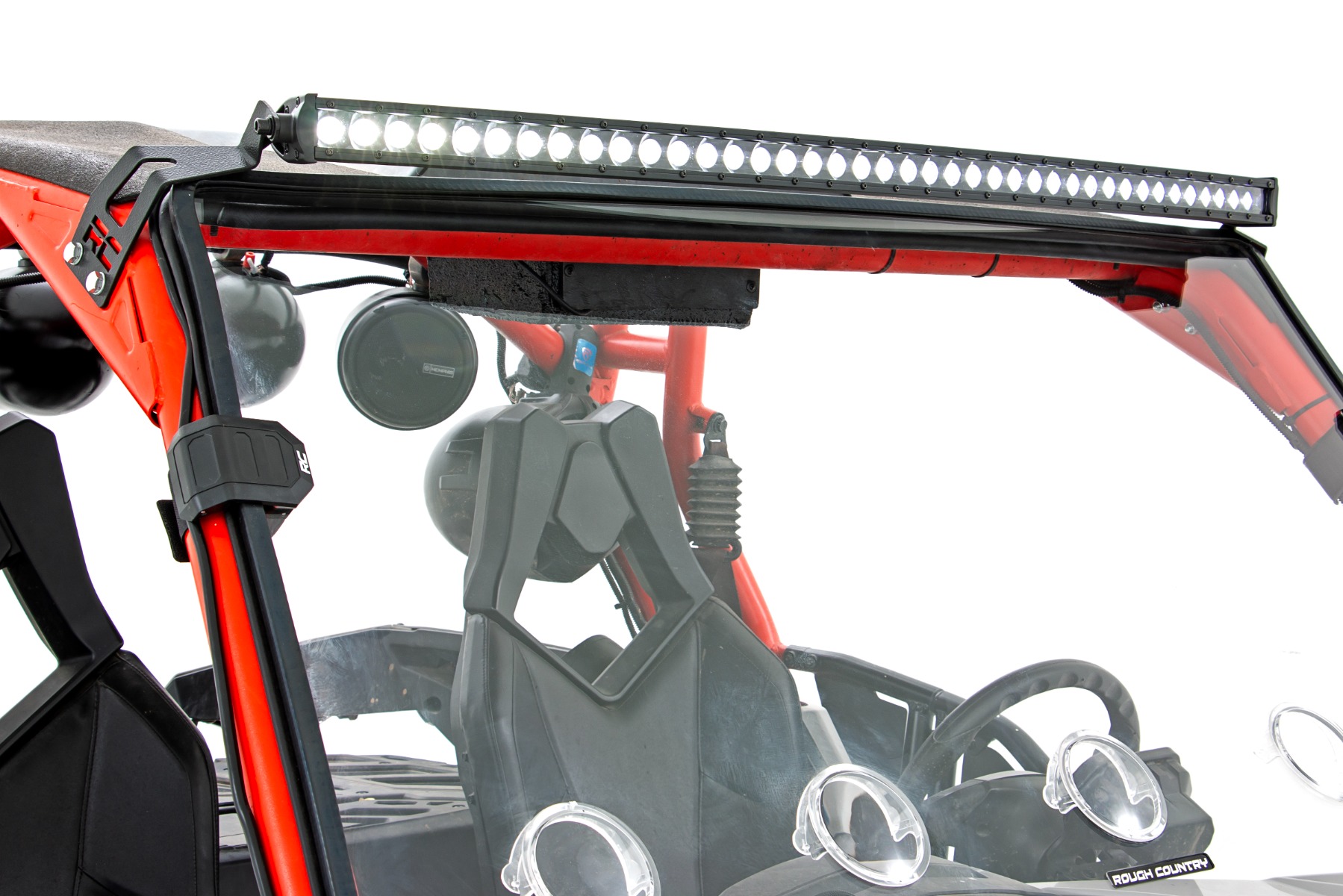 LED-Beleuchtungsset | Frontmontage | 40 Zoll Schwarz, zweireihig | Weiße Tagfahrleuchten | Can-Am Commander Max 1000 — Bild 5