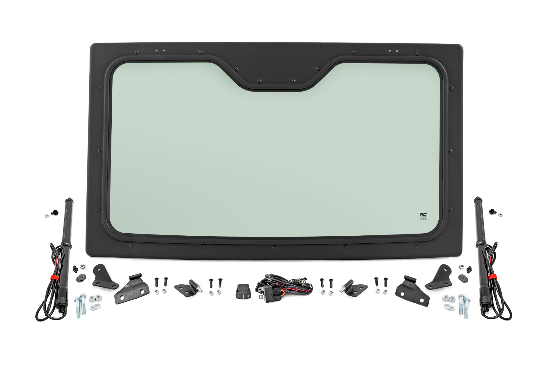 Elektrisch neigbare Windschutzscheibe | Glas | Geformter Rahmen | Polaris Ranger XP 1000 — Bild 5
