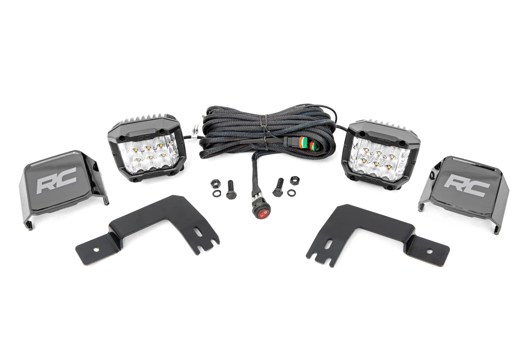 LED Light | Under Bed Mount | 3" Chrome Pair | Wide Angle | Polaris XPEDITION ADV 5