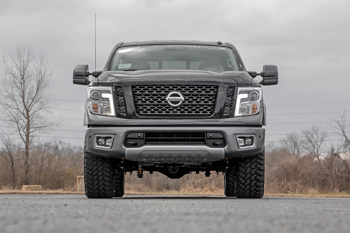 3-Zoll-Lift Kit | N3-Stoßdämpfer | Nissan Titan 2WD/4WD (2004–2024) | Rote Ausführung — Bild 6